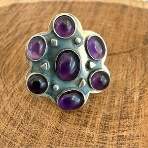 Jay King DTR Amethyst Gemstone and Sterling Silver Ring